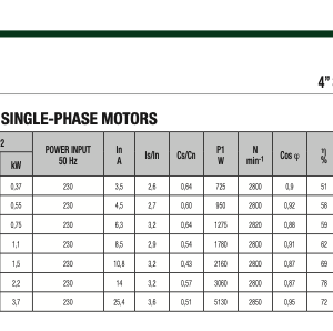 Alternative view of DAB 4OL 0.55kw Borehole Motor (220v)