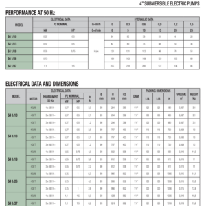 Alternative view of DAB S4-1/19 0.55kw Borehole Pump - South Africa